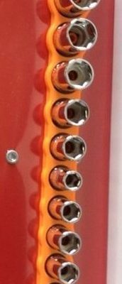 1/4" Dr 15 Piece Magnetic Socket Rail Set