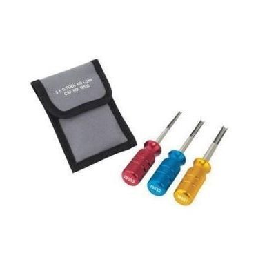 3 PC. DEUTSCH PROFESSIONAL TERMINAL  RELEASE FROM CONNECTOR TOOL KIT  SG 18550