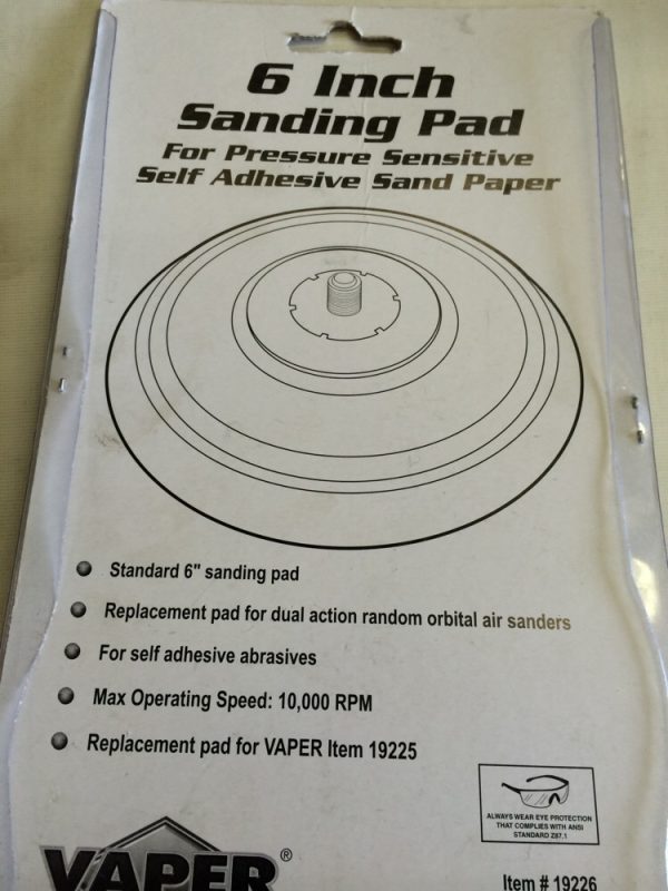 6" Sanding Pad For Pressure Sensitive Self Adhesive Sand Paper - Image 3