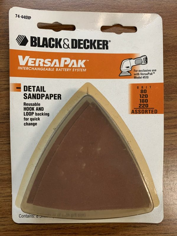 Black and Decker VersaPak  Detail SandPaper