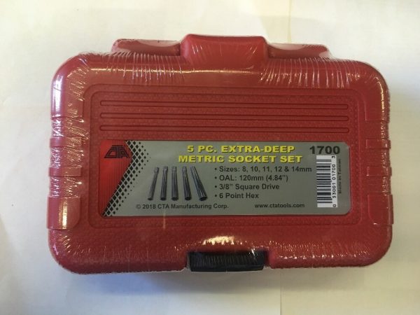 CTA1700 5 Piece Extra Deep Metric Socket Set - Image 3
