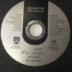 Cutoff Wheels for metal 14" x 1/8" x 1"  (3 pieces)