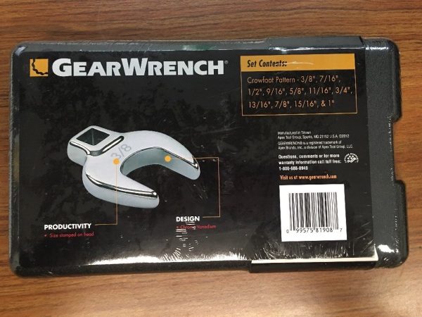KD81908 11 PC SAE Crowfoot wrench set - Image 5