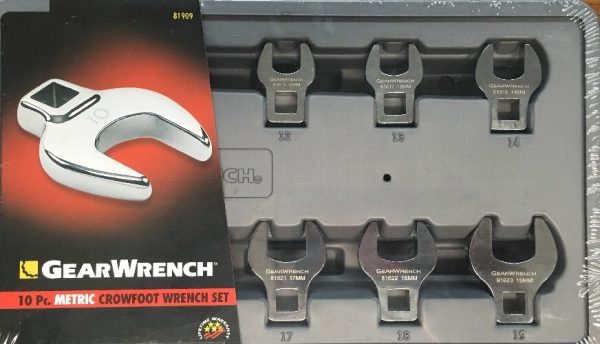 KD81909 10 PC metric Crowfoot wrench set - Image 3