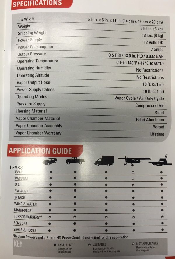 Redline 95-0003B Smoke Pro Diagnostic Leak Detector - Image 3