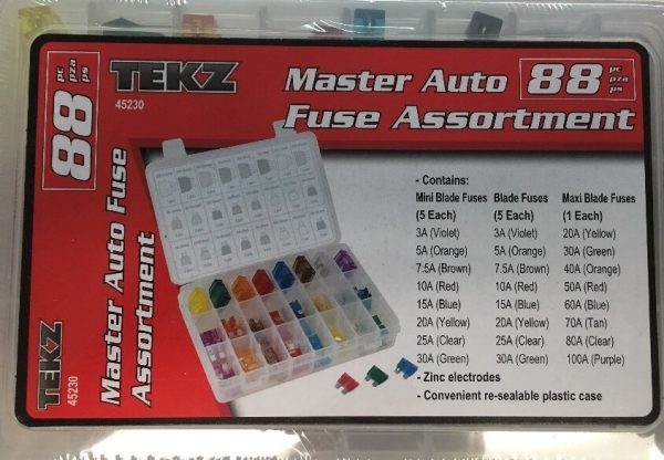 Titan 45230 88 Piece Master Auto Fuse Assortment