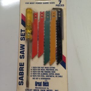 7 Piece Sabre Saw Set Made In USA