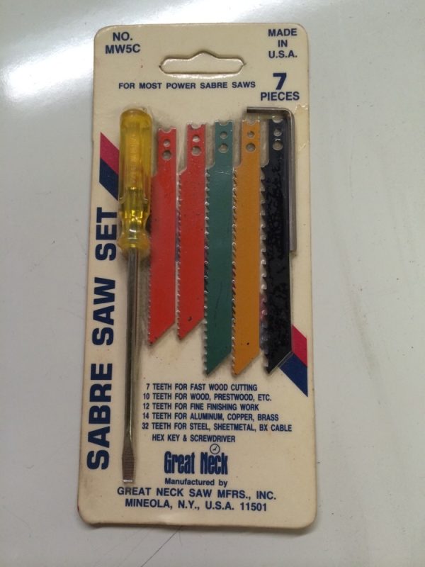 7 Piece Sabre Saw Set Made In USA