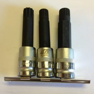 BMW RIM LOCKS SOCKETS 1/2" DR T10, T17, T21 JTCA1455