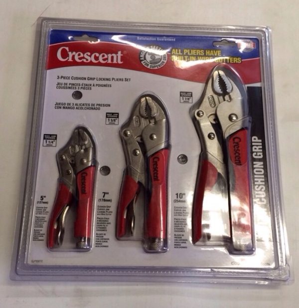 Crescent Three Piece Cushion Grip Locking Pliers Set - Image 4
