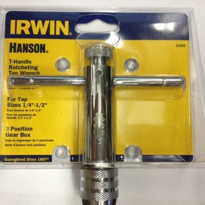 Irwin 21202 1/11.4cm Impugnatura a T Cricchetto Rubinetto Chiave