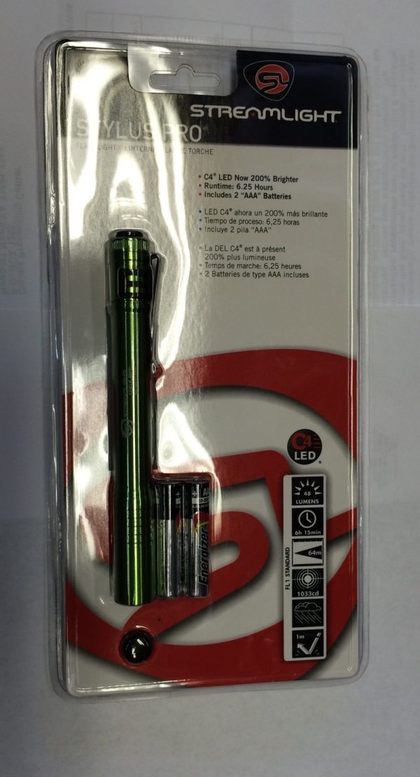 Streamlight Stylus Pro Flashlight 66129 GREEN