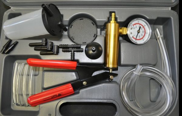 VACUUM PUMP HAND STEEL PUMP BRAKE BLEEDER BLEEDING KIT PERW89727 - Image 3