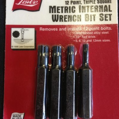 12 Point Triple Square Metric Wrench Bit Set