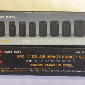 9 Pc 1/4" Drive Shallow Socket Set