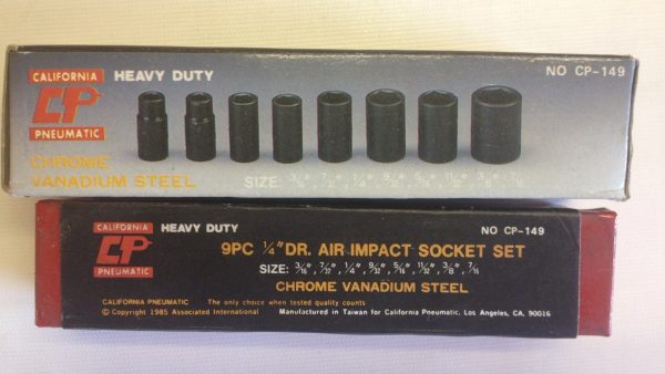 9 Pc 1/4" Drive Shallow Socket Set