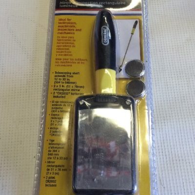 General Tool Lighted Rectangular Inspection Mirror 80560