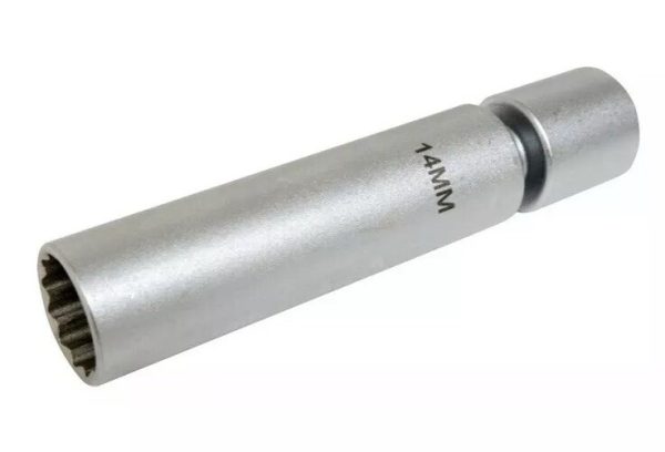 Lisle 63080 14 Mm Swivel 12 Pt Spark Plug Socket