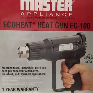 MASTER APPLIANCE EC-100 Heat Gun, 500 to 1000F, 10A, 7.0/9.0 cfm