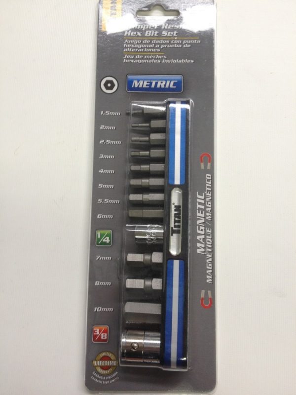 TITAN 16136 - 13 piece Tamper-Resistant Hex Bits