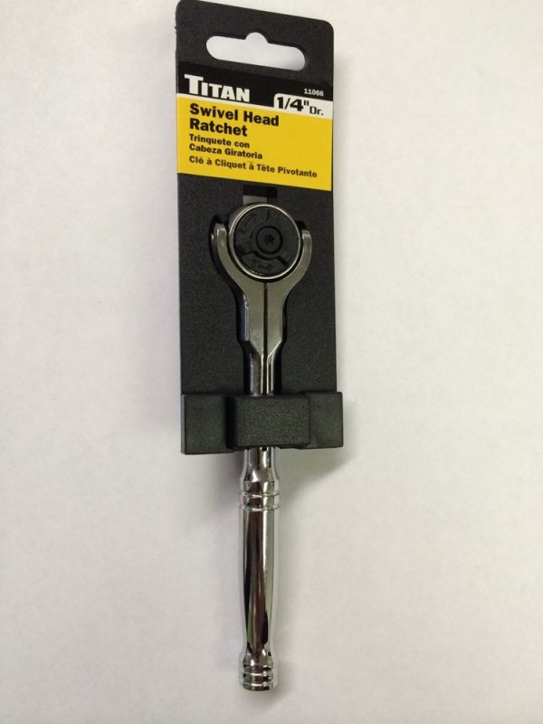 Titan 1/4" Swivel Head Ratchet