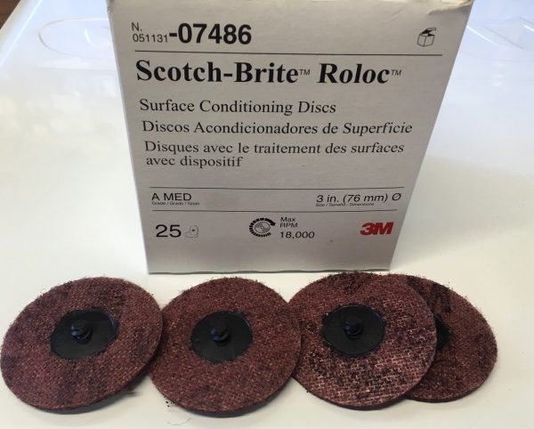 3M 07486 3 inch scotch brite roloc medium - Image 3