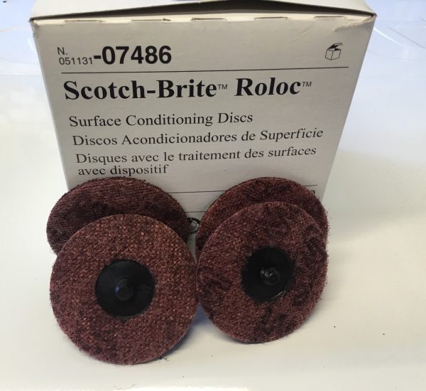 3M 07486 3 inch scotch brite roloc medium