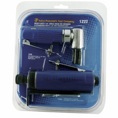 ASTRO 1222 1/4" Angle Air Grinder & Air Die Grinder Set