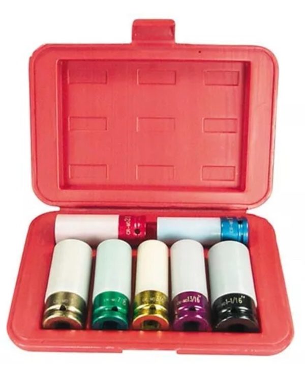 Astro Pneumatic 7870 Chrome Protective Shallow Broach Socket Set