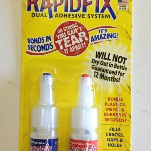 RapidFix 6121705 Dual Adhesive System Two Bottles 10 ML With DVD