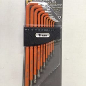 Titan Tamper Resistant 5 Lobe 10 Piece Wrench Set