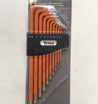 Titan Tamper Resistant 5 Lobe 10 Piece Wrench Set