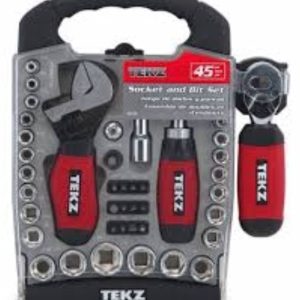 45 Piece 1/4in and 3/8in Drive Stubby Hand Tools Set Tit18020
