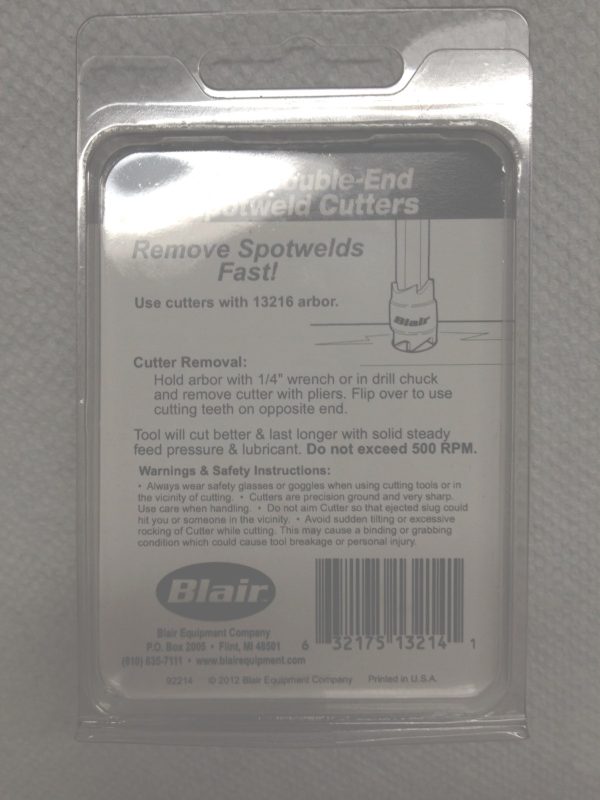 Blair 3/8" Double End Spotweld Cutter - Image 3