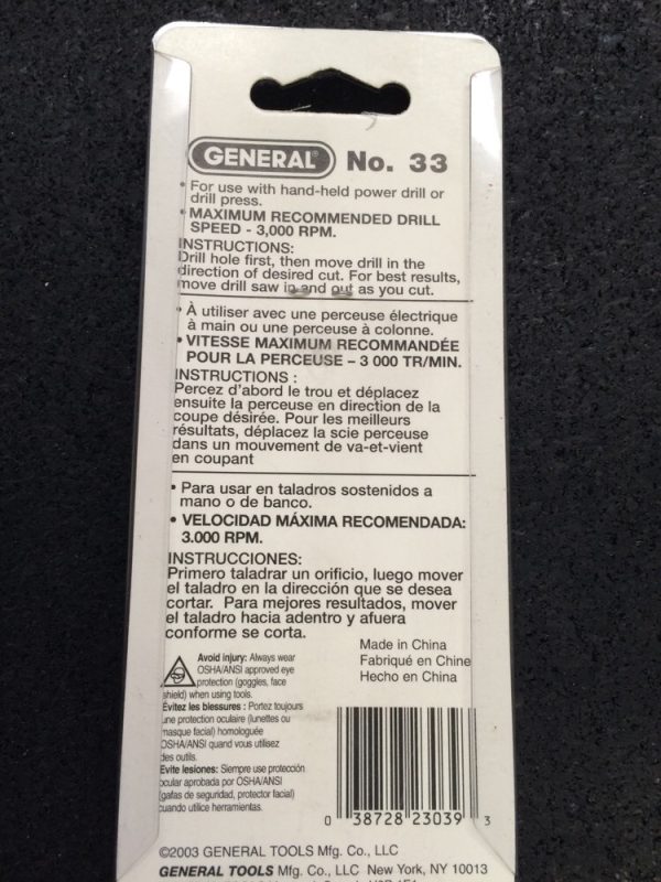 General 33 DRILL SAW - Image 3