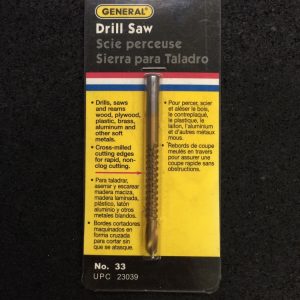 General 33 DRILL SAW