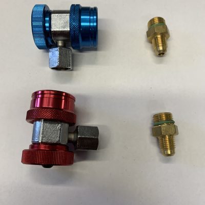 KTC 1107 2 PCS AC A/C R134a R134 High/Low Side Quick Coupler Adapter Tool SET