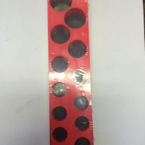 Magnetic Socket Organizer Shallow 3/8" 11 Socket Holder Red