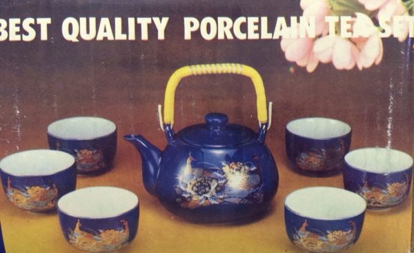 Porcelain Tea Set 6 Cups - Image 3
