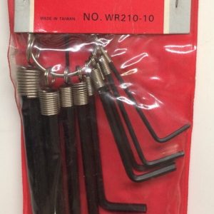 10 Piece Standard Hex Key Wrench Set 1/16 - 3/8