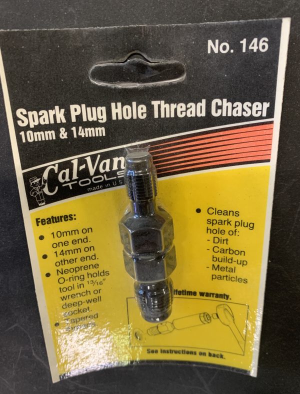 CALVAN 146 SPARK PLUG HOLE THREAD CHASER 10mm, 14mm - Image 3