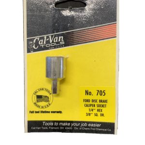 CALVAN 705 FORD DISC BRAKE CALIPER SOCKET 1/4" Hex 3/8" Square Drive