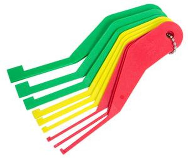 LISLE 81850 COMBINATION BRAKE LINING THICKNESS GAUGE SET - 9 PIECE