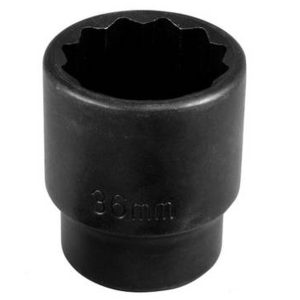 Lisle 22090 3/4"Drive  12 Points 36MM Short  Axle Nut Impact Socket