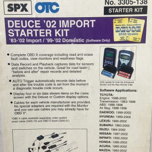 OTC 3305-138 DEUCE 02 IMPORT STARTER KIT