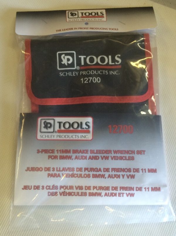 Schley 12700 3 Piece 11mm Brake Bleeder Wrench Set