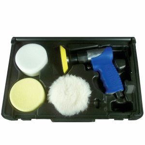 Astro Pneumatic 3055 3" Mini Air Polishing Kit with Pads & Case