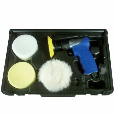 Astro Pneumatic 3055 3" Mini Air Polishing Kit with Pads & Case