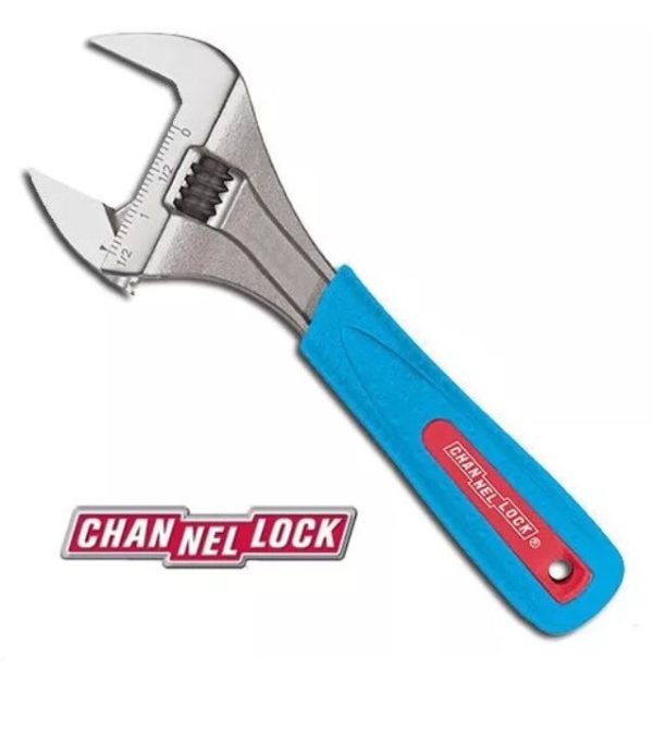Channellock 8wcb 8" WideAZZ Code Blue Adjustable Wrench - Image 3