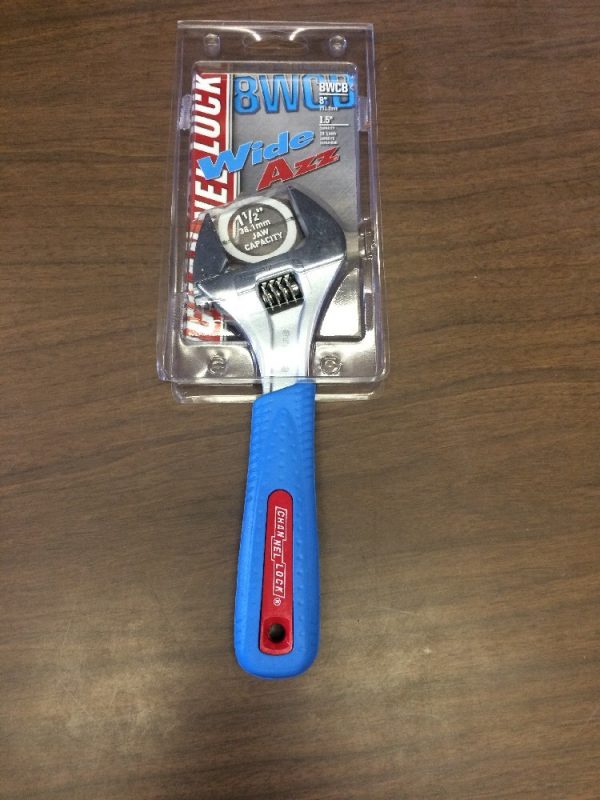 Channellock 8wcb 8" WideAZZ Code Blue Adjustable Wrench - Image 4
